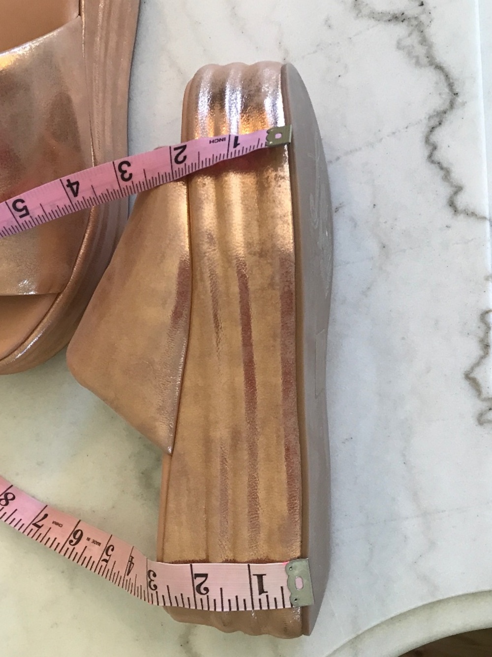 🆕 RETRO ROSE GOLD FREE PEOPLE HARBOR FLATFORM - Picture 15 of 15